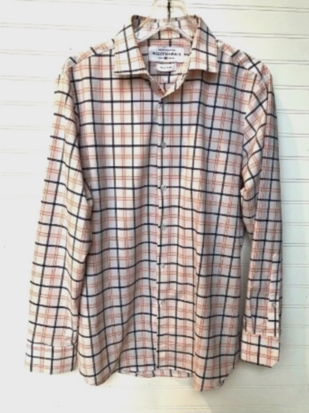 Mizzen Main Leeward Collection L/S Lightweight Trim Fit Button Up Shirt Men's M